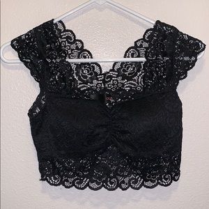 Built in bra crop top